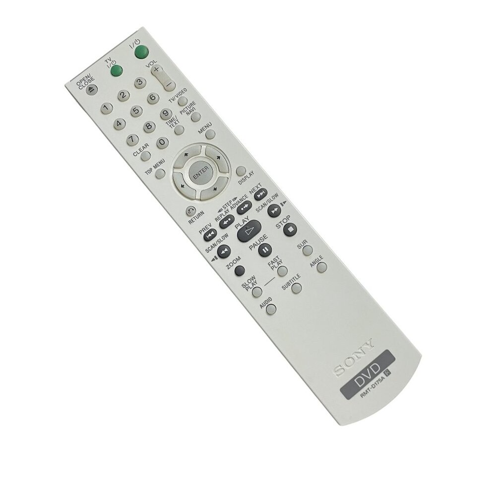 Sony DVD Remote Control RMT D175A Gray Tested Works u - Picture 2 of 6